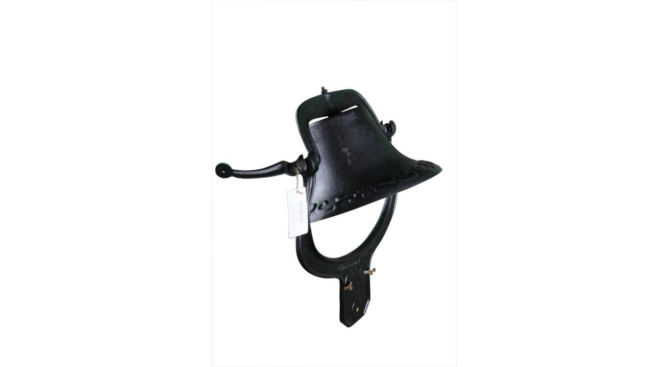 - Grosse Cloche Fonte Marron 46.5x34x53