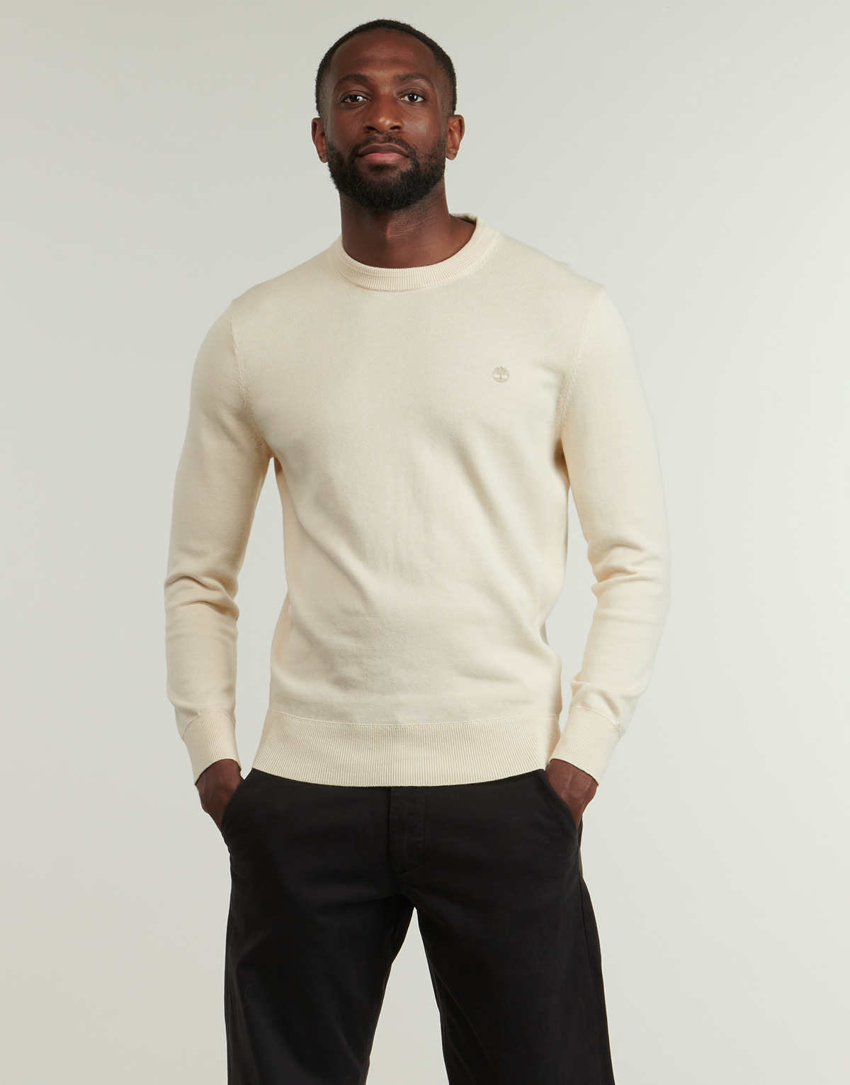 Timberland - Cotton YD Sweater - Beige