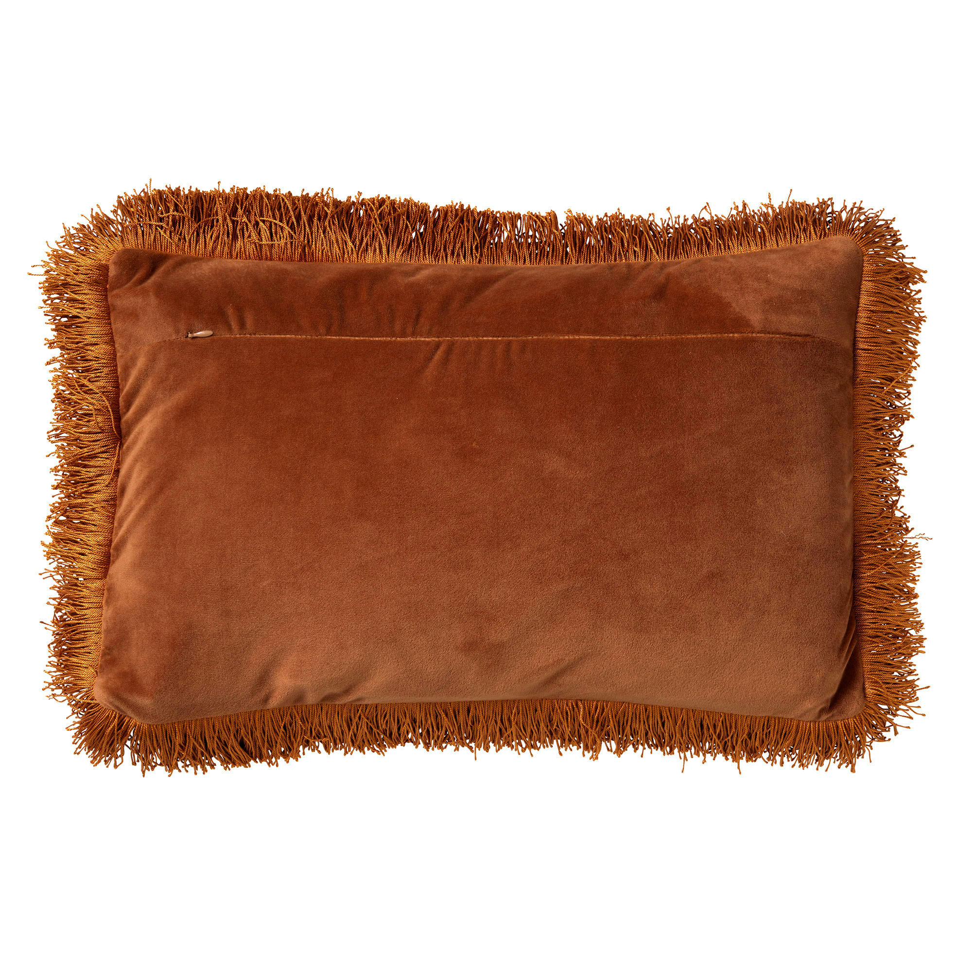 - Housse de coussin beige en velours-30x50 cm avec motif fleuri