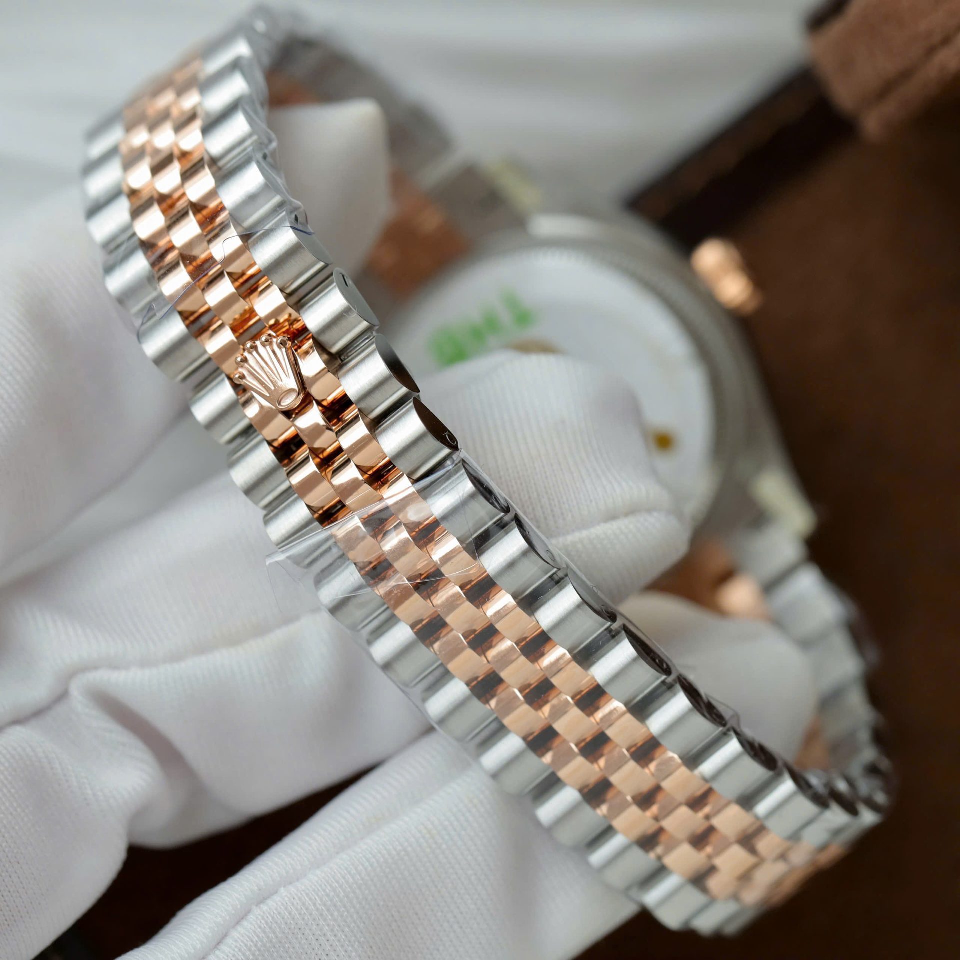 Rolex Datejust SS/RG Plated Grey Dial 31mm Jub THBF Replica