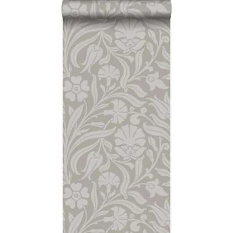 Origin behang - bloemen - paars - 53 cm x 10,05 m