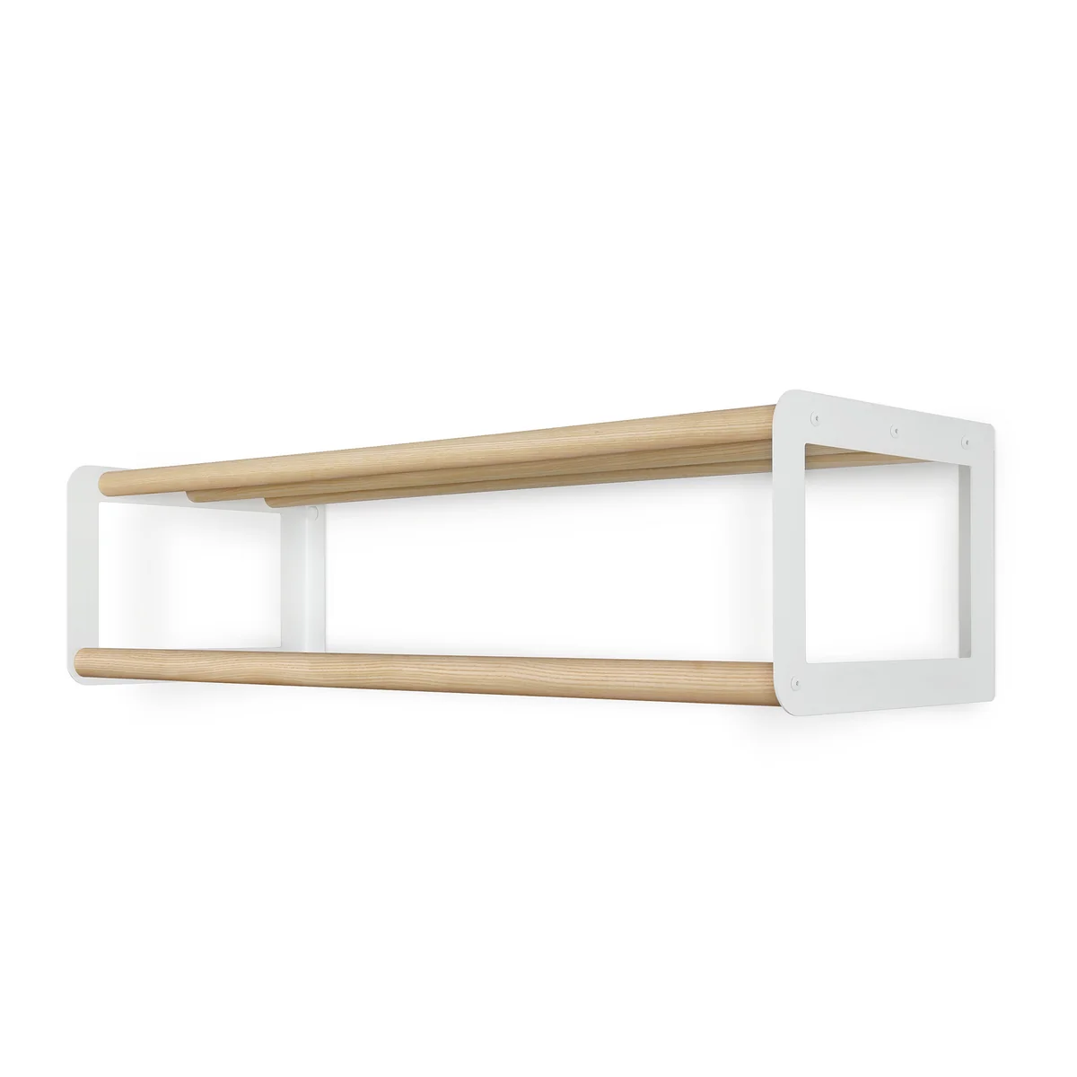vonbox - Wandgarderobe Stixx, Esche natur / weiß
