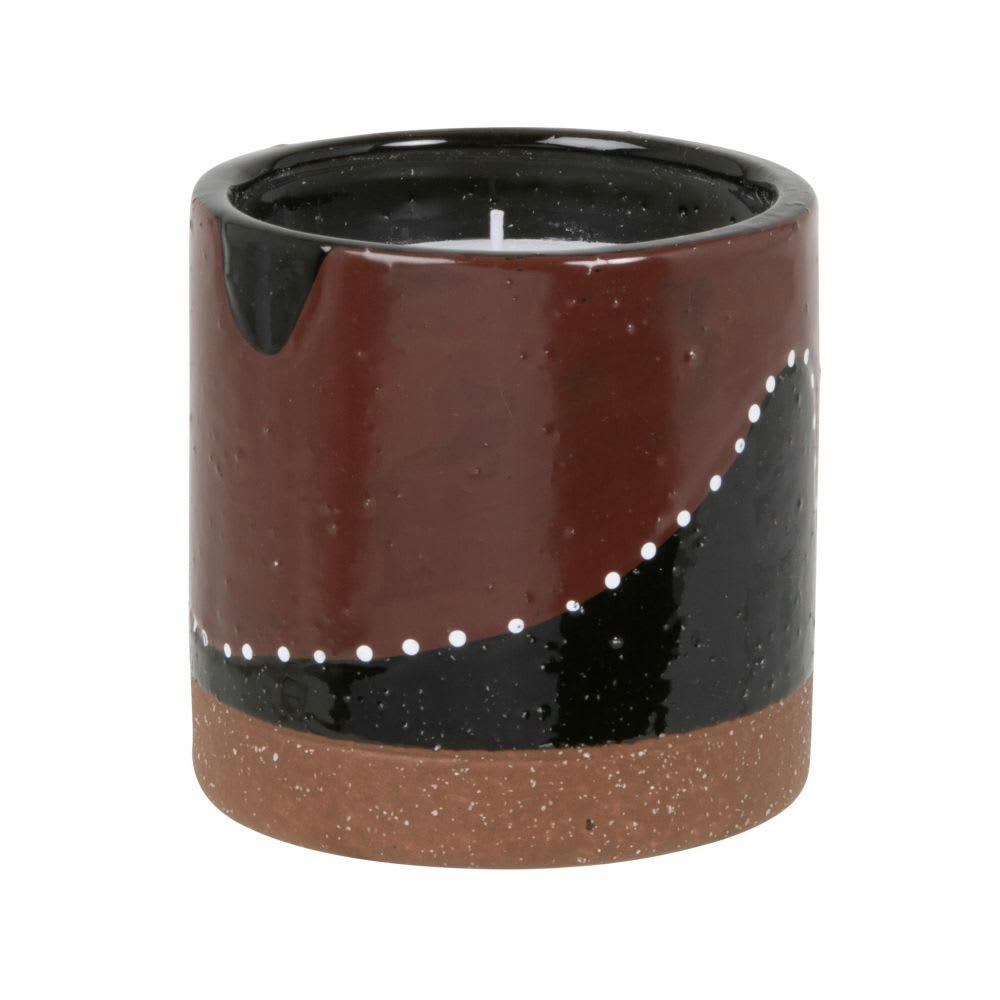 NAMPI - Bougie parfumée en céramique noire, rouge, beige et blanche