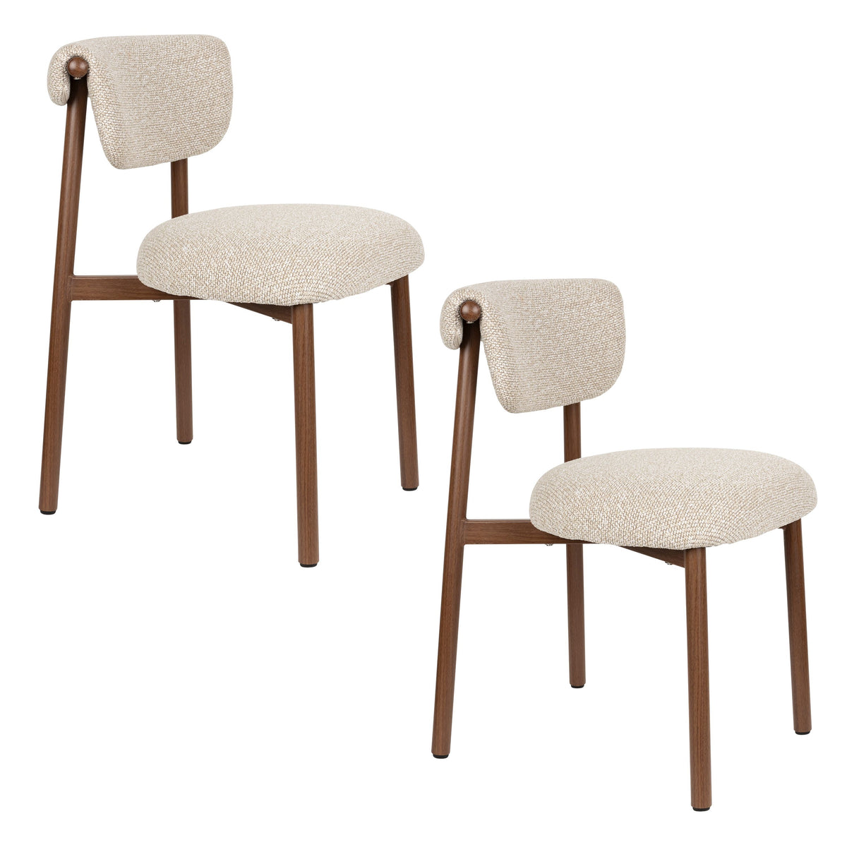 Housecraft Living Lee Eetkamerstoelen Beige - Set van 2