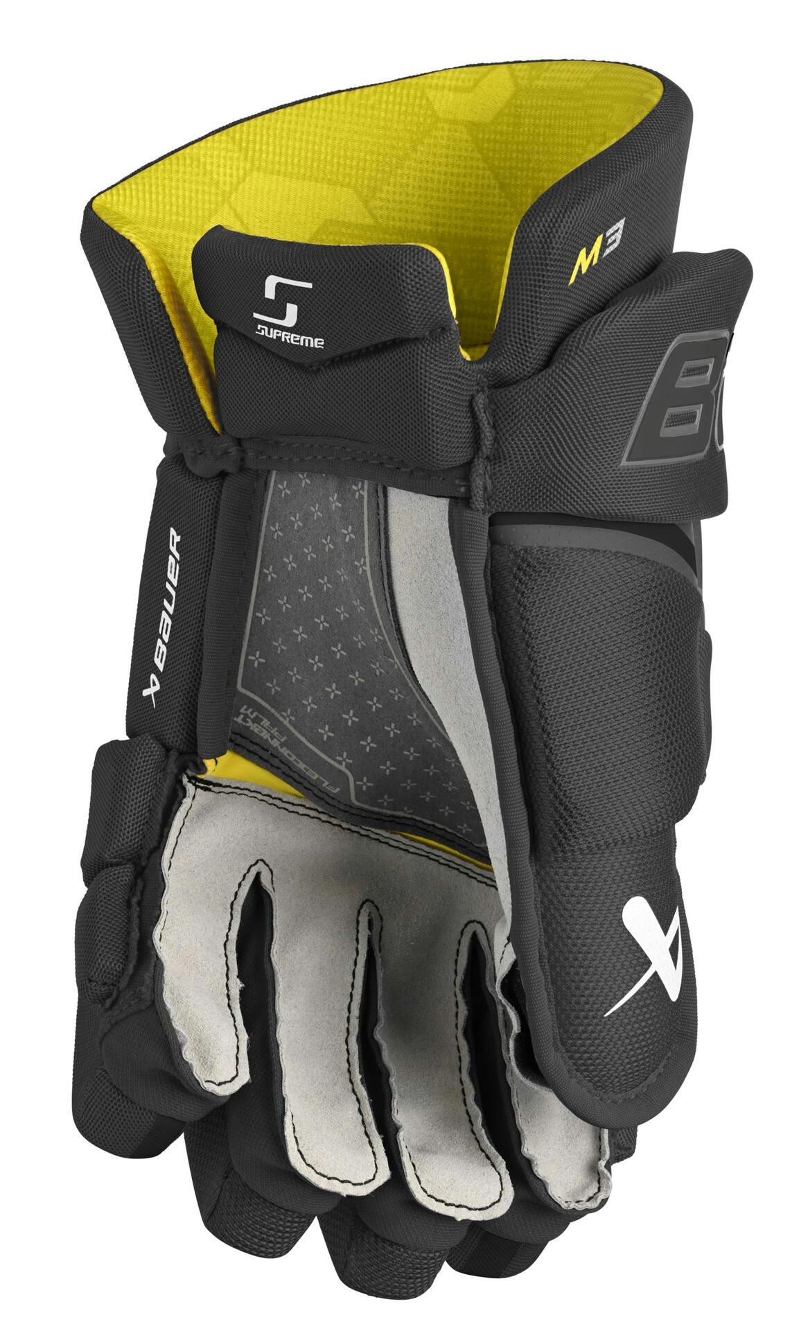 Bauer Supreme M3 Hockey Gloves, Senior, Black, Assorted Sizes