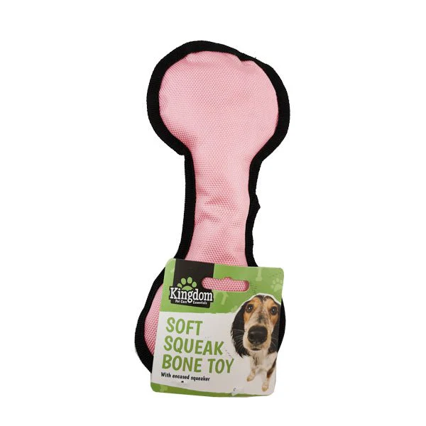 Kingdom Soft Squeak Bone Toy