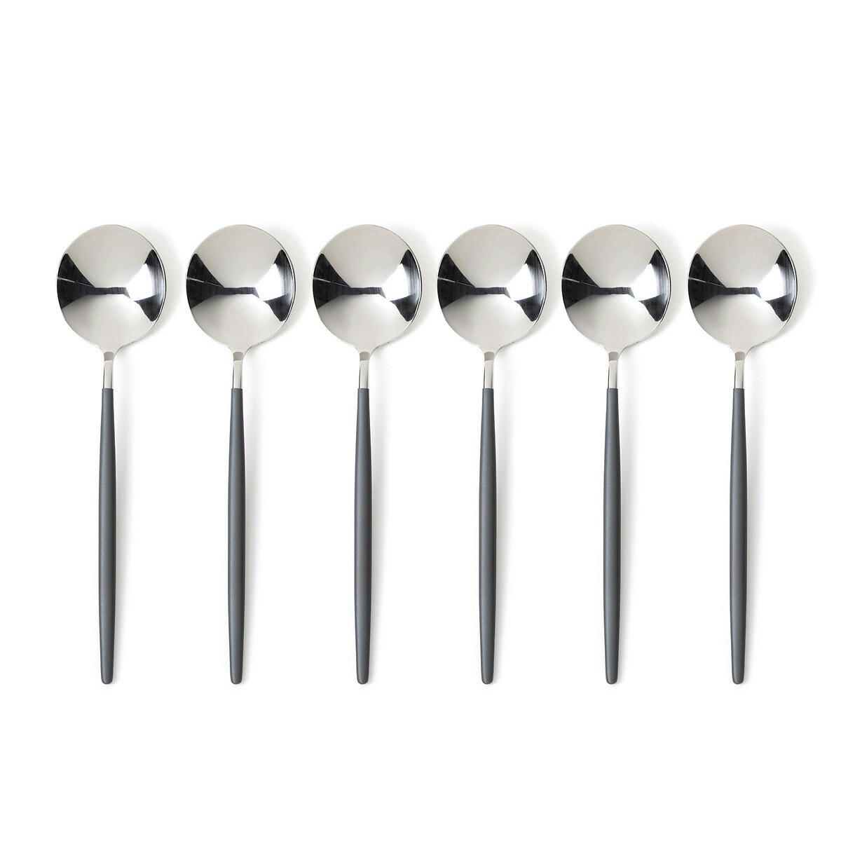 Lot de 6 cuillères à soupe inox Barbule