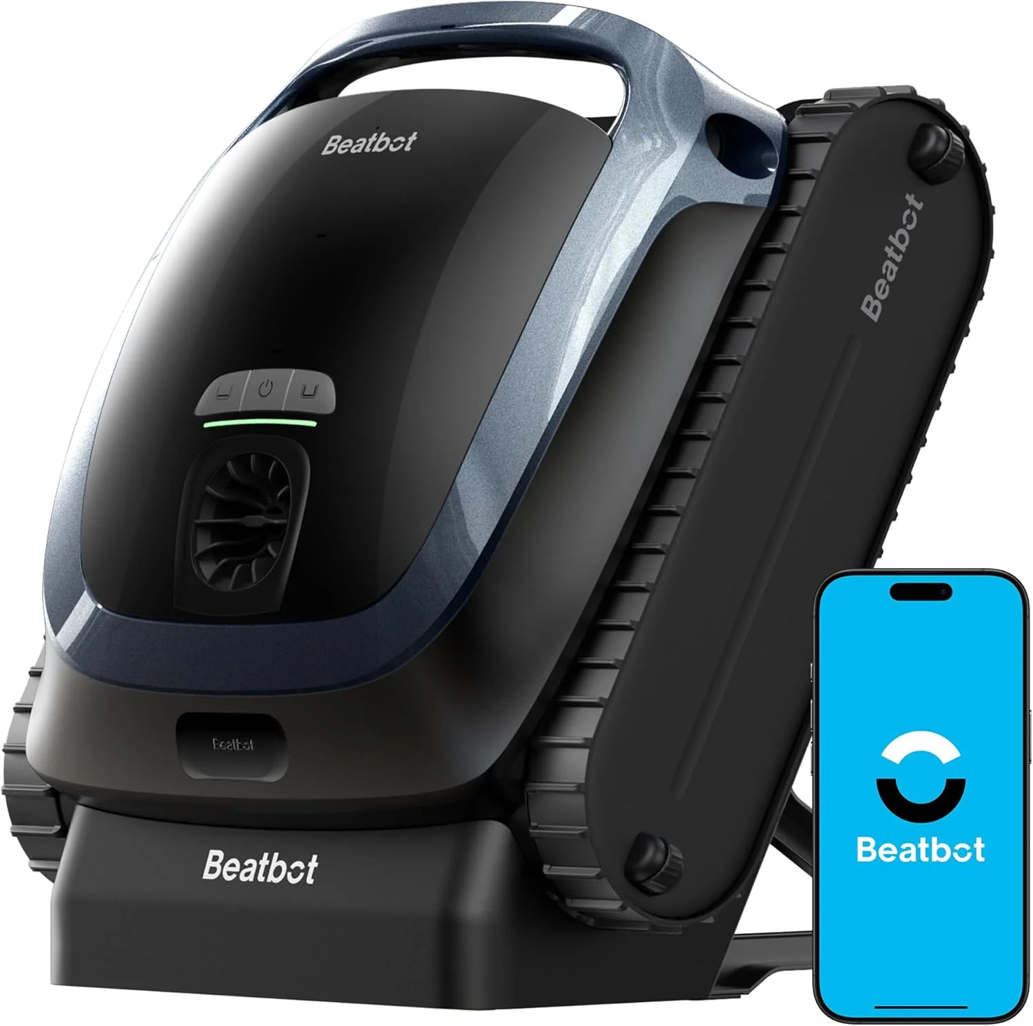 Beatbot AquaSense 2 Cordless Robotic Pool Vacuum Cleaner, Smart Surface Parking, Double-Pass Waterline Scrubbing, Cleans Floor, Walls, and Waterline, Above  In-Ground Pools up to 3,230 sq.ft - Blue(Blue)