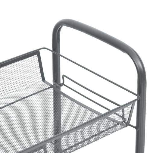 NNEVL 4-Tier Kitchen Trolley Grey 46x26x85 cm Iron