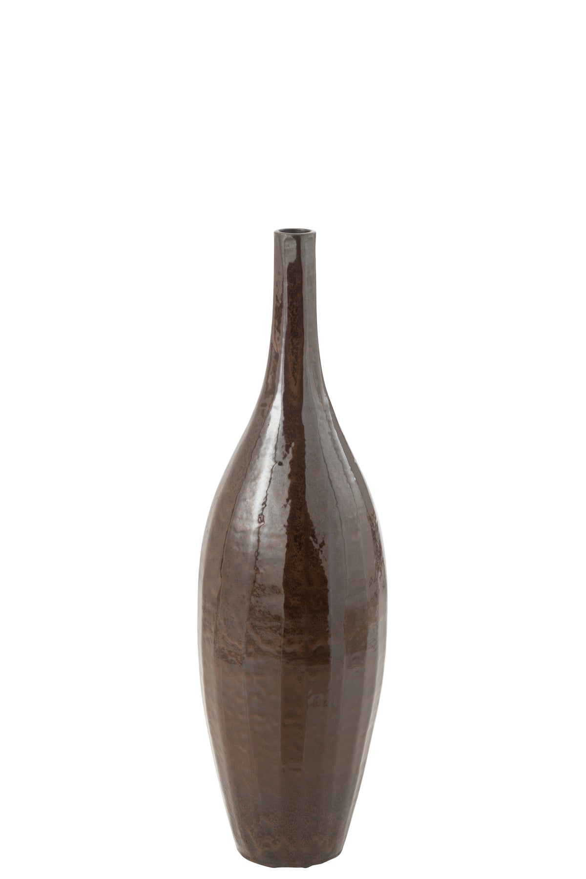 J-Line vaas Fles Blinkend - terra - bruin - medium - 93 cm hoog