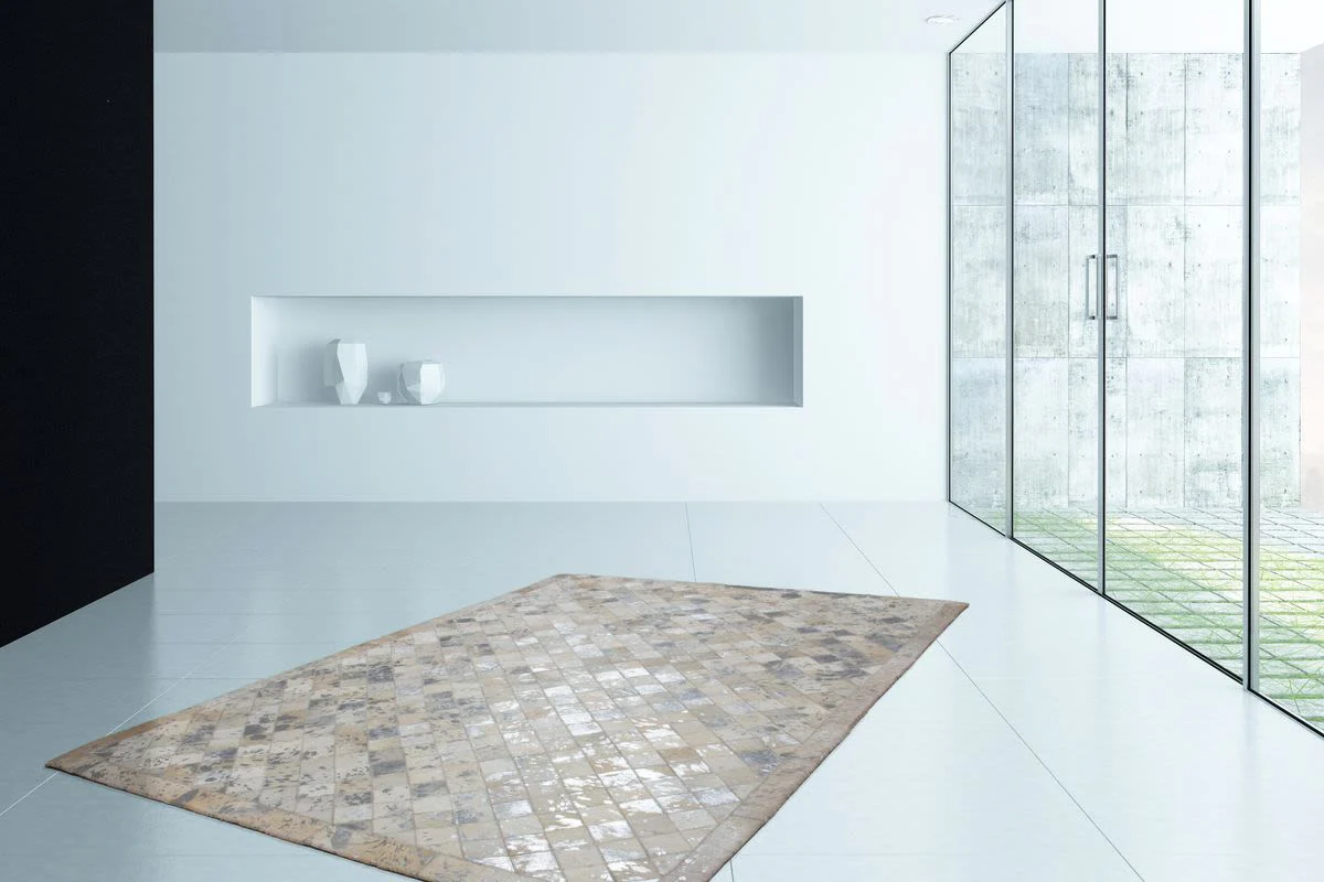 Vloerkleed Temple handgemaakt leer