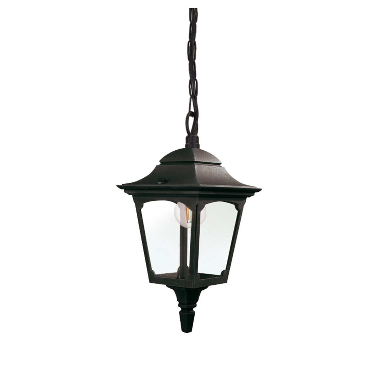 Lampa sufitowa zewnętrzna Chapel Mini czarna 1 x E27 x 60W IP44 Elstead