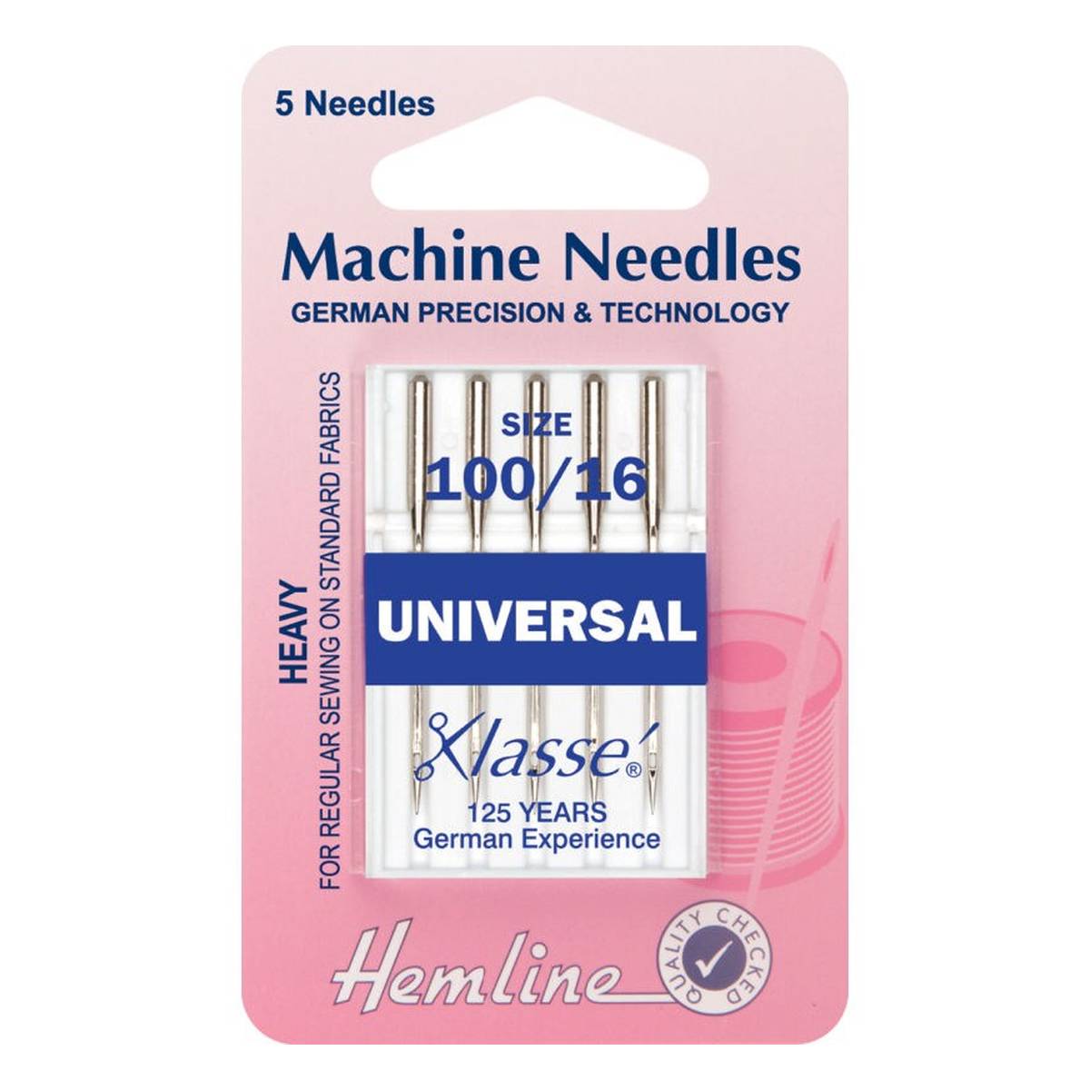 Hemline Size 100 Machine Needle 5 Pack
