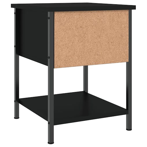 NNEVL Bedside Tables 2 pcs Black 34x35.5x45 cm Engineered Wood