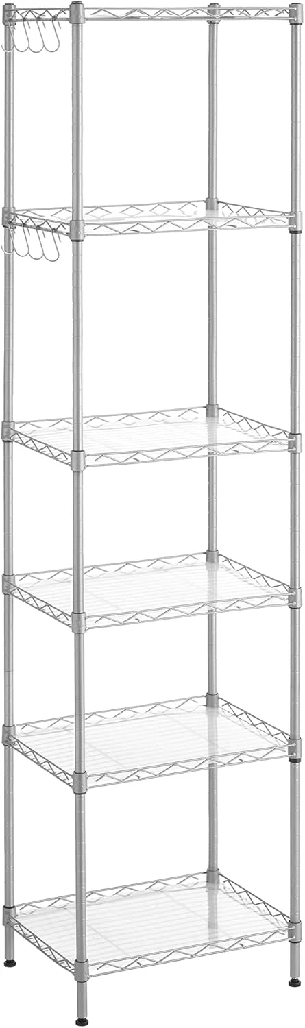 SONGMICS Étagère de Rangement en Métal à 6 Niveaux