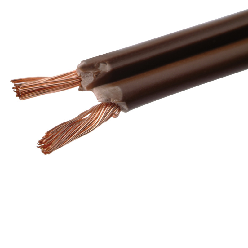 Câble audio brun 2 x 0,75 mm² 25 m PROFILE