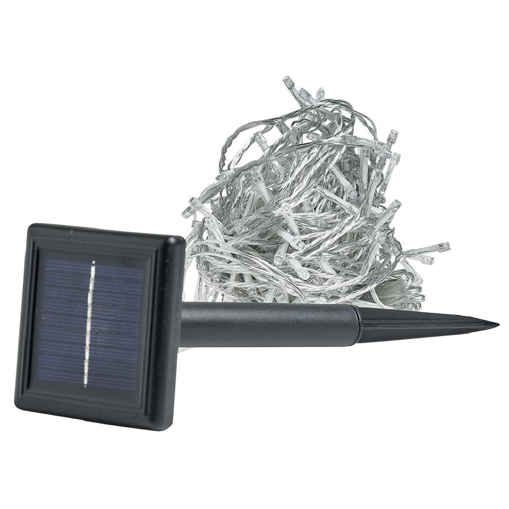 Guirlande électrique solaire 200 LED 19,9m d'éclairage multicolore