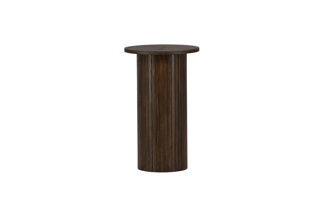 Rebellenclub Bijzettafel Pokka - Ø40 cm - Walnoot