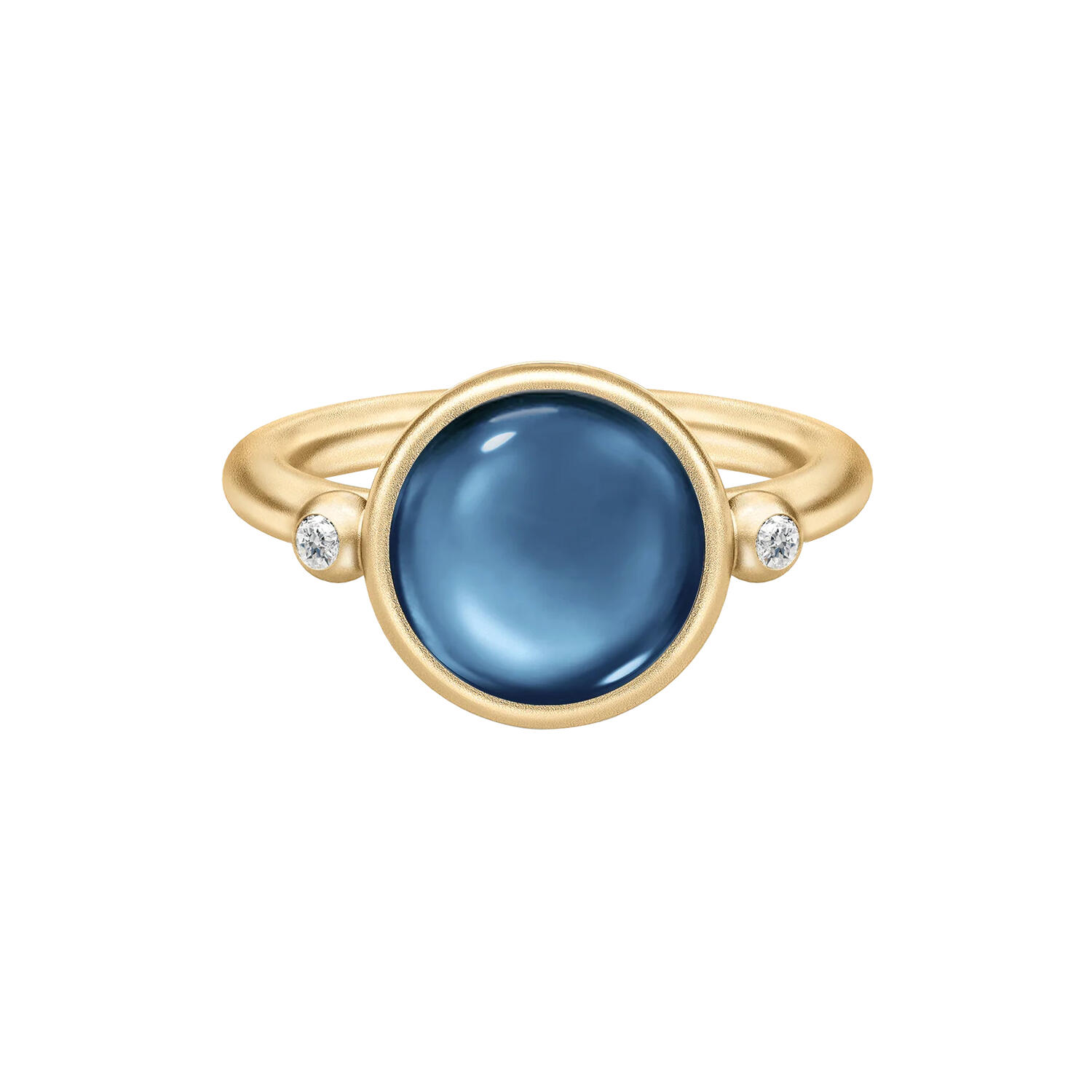 Prime Ring, gold/sapphire blue