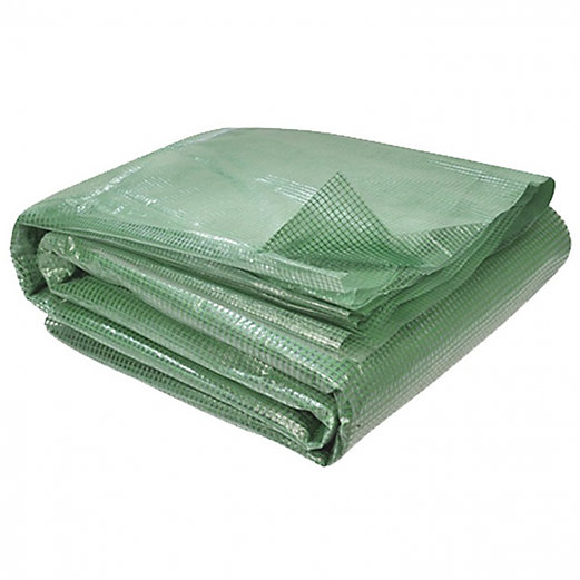 Bâche de rechange 130 gr/m² pour serre tunnel 18m² verte CRIMéE