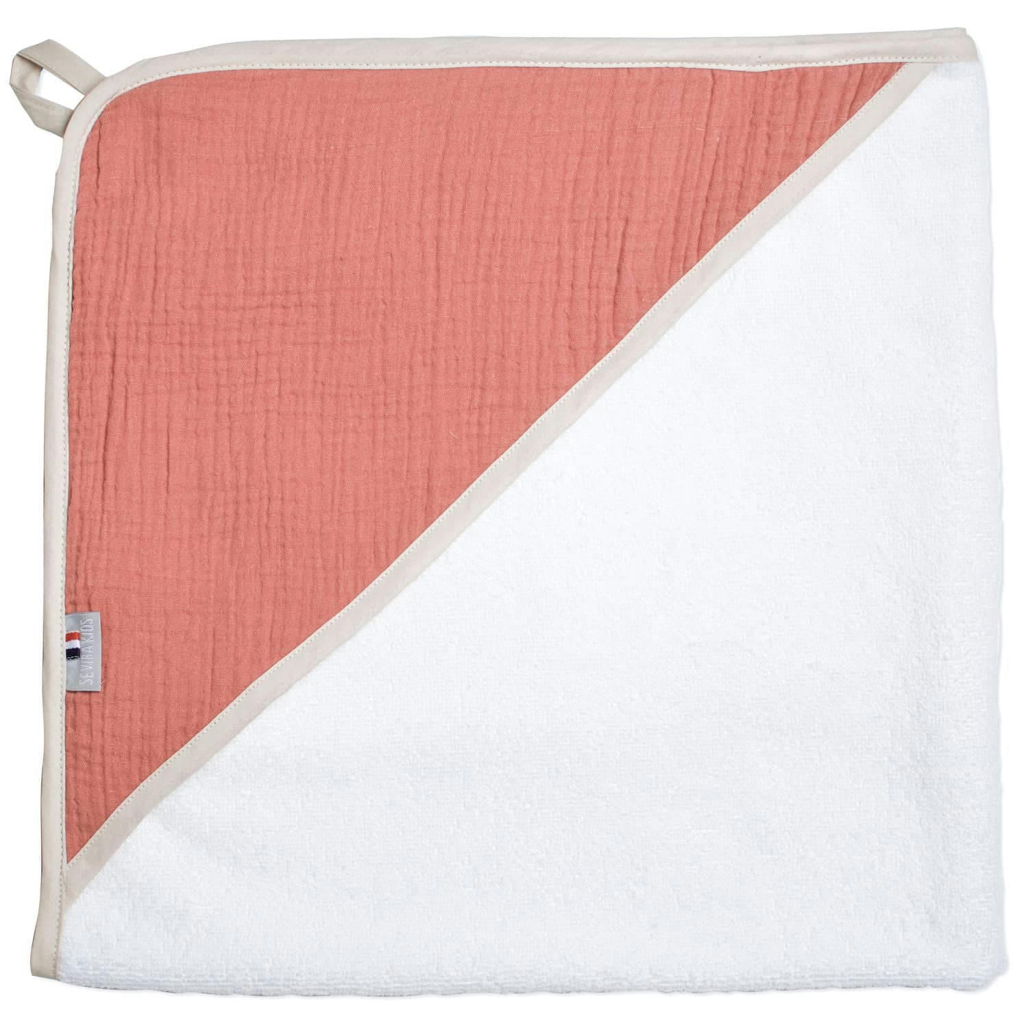 JEANNE - Cape de bain en gaze de coton  75 x 75cm