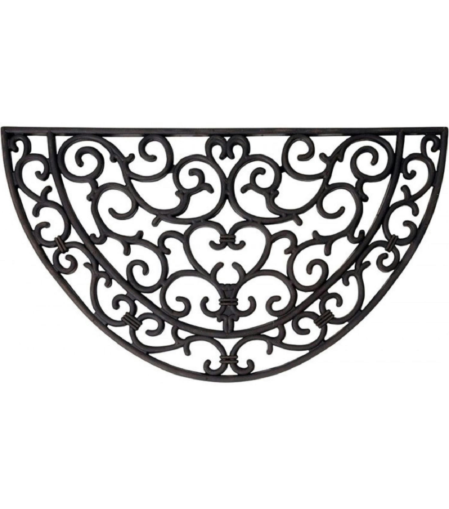 ARABESQUES - Paillasson caoutchouc demi-lune 68x40