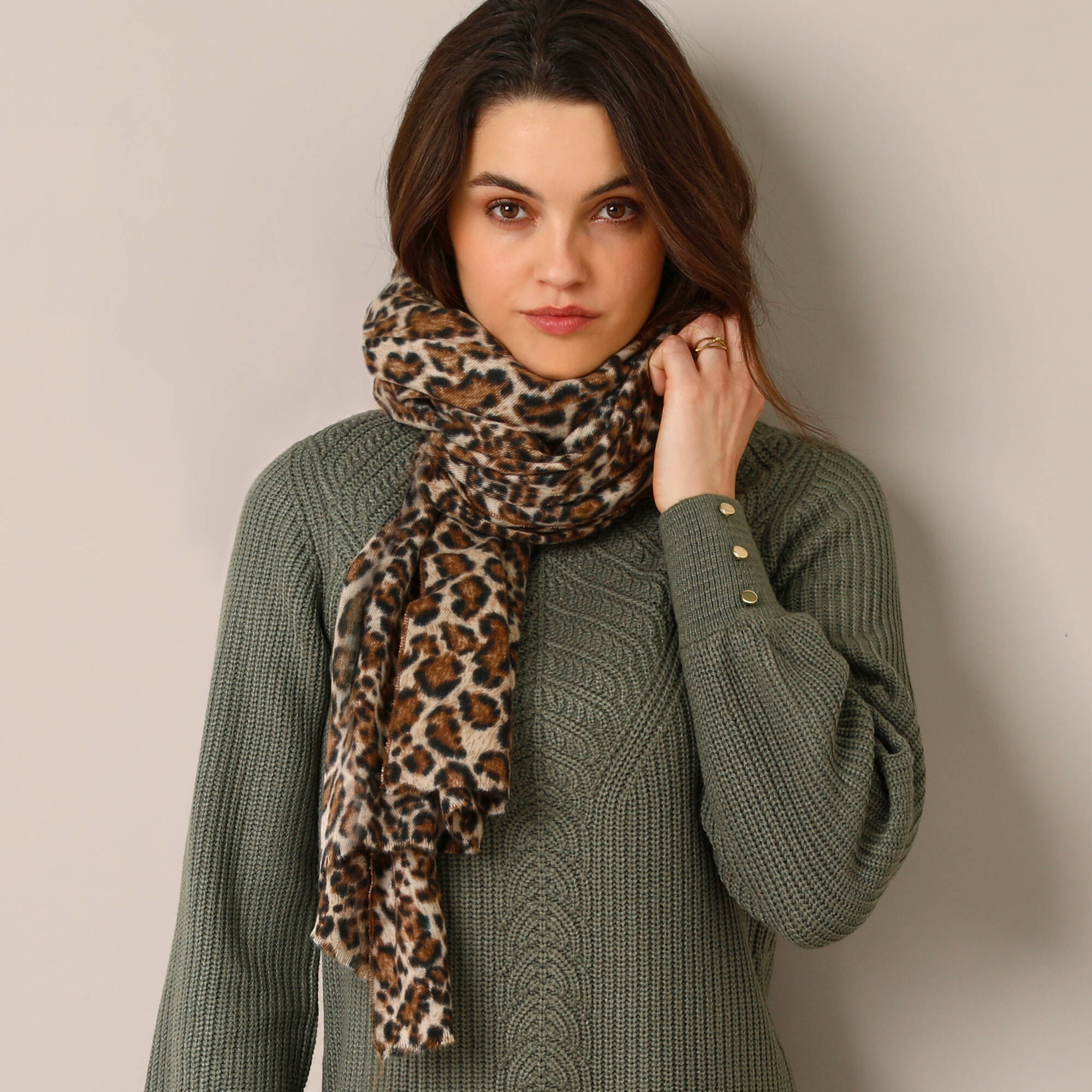 Pull-tunique maille fantaisie