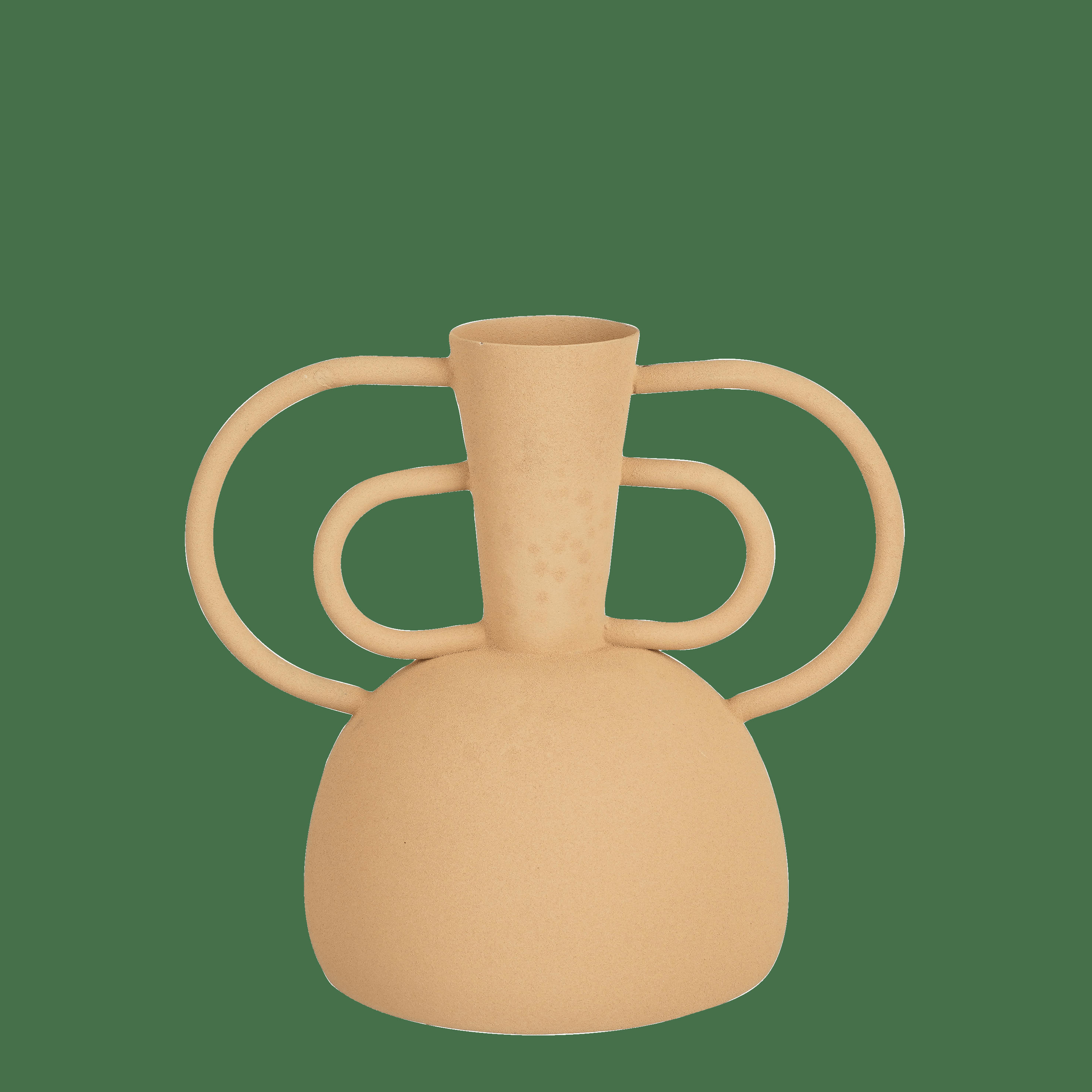 VARIO - Vase en métal pêche H22,5