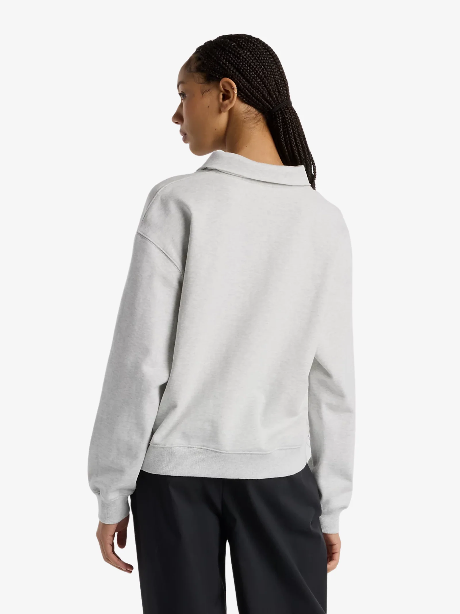 French Terry Polo Sweatshirt