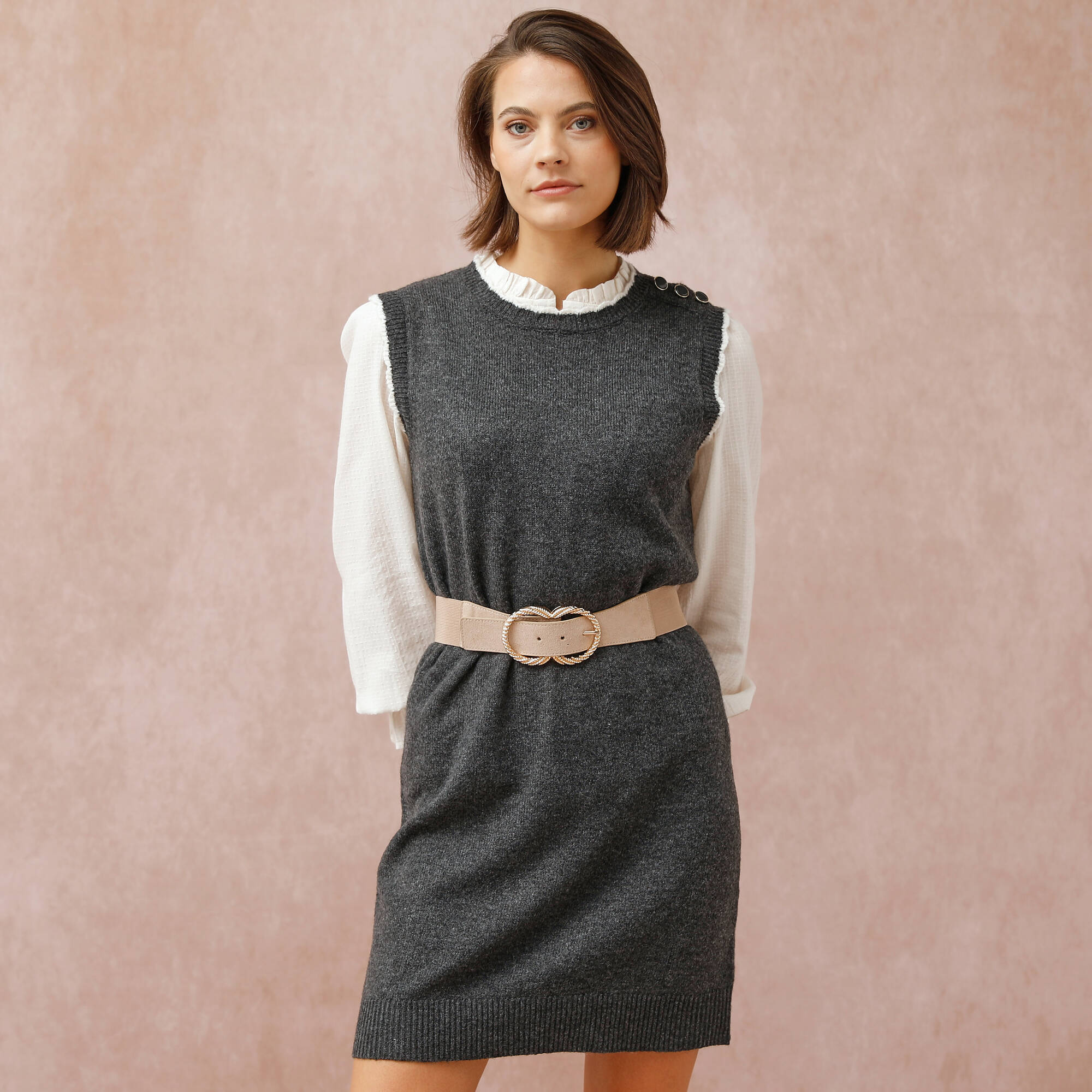 Ceinture élastiquée double boucle