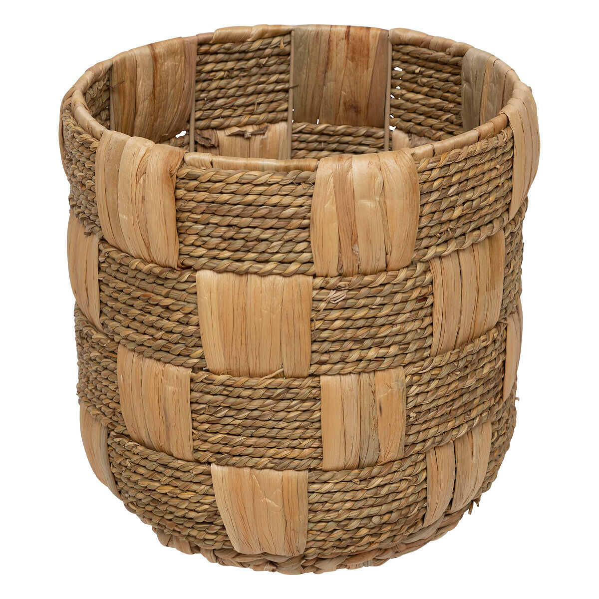 Cesto redondo NADI castanho em juta 24cm