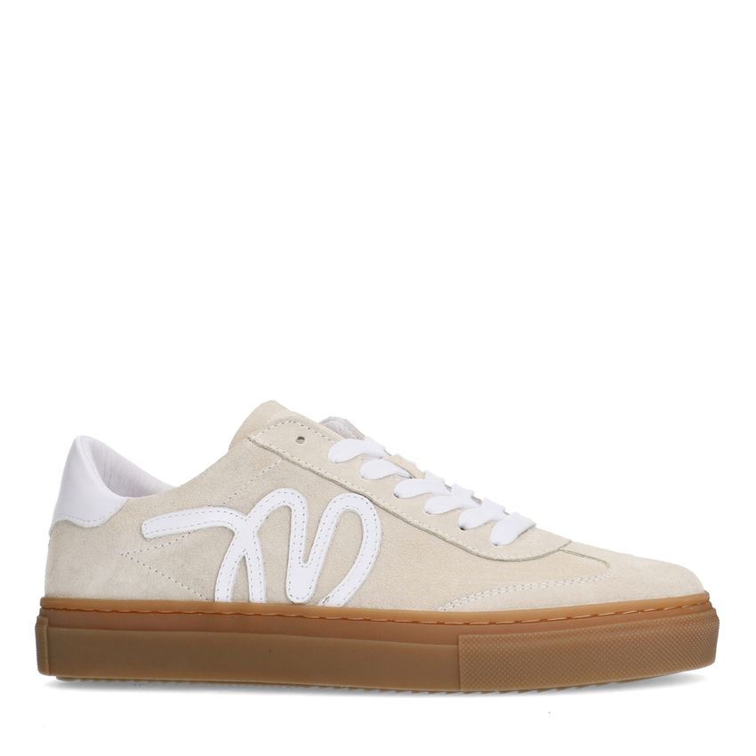 Manfield Beige suède sneakers