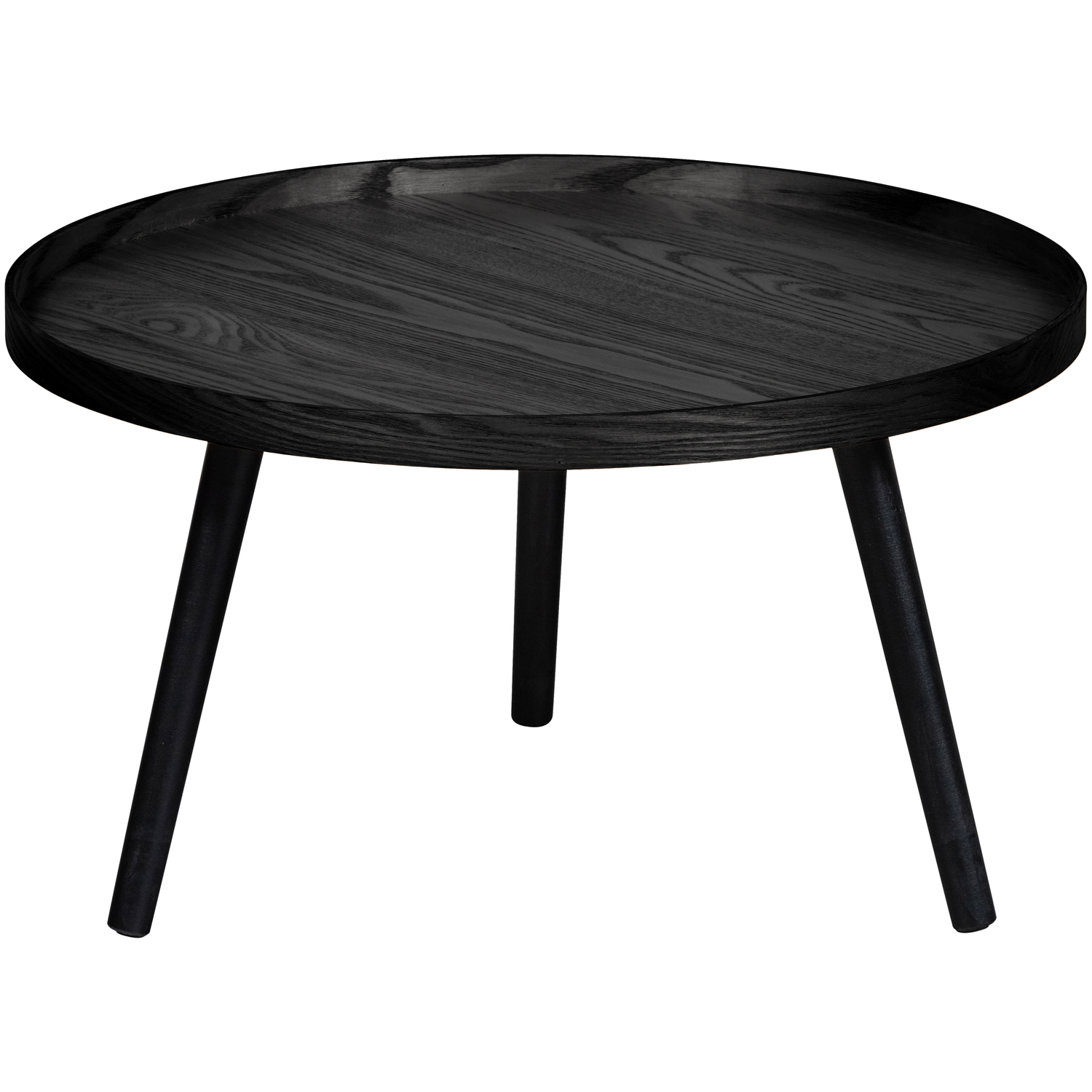 WOOOD bijzettafel L Mesa - Hout - Zwart - 34x60x60