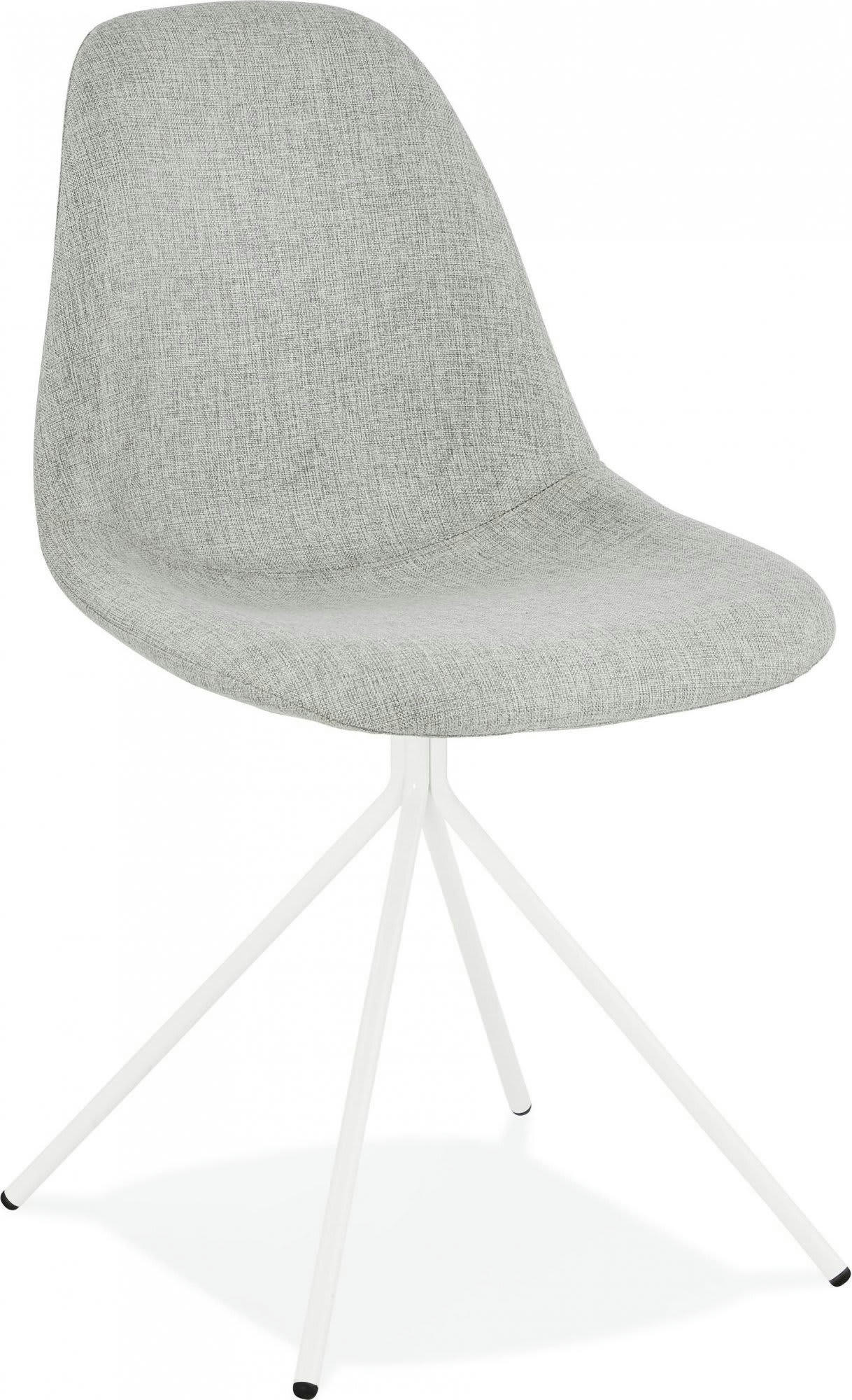 FLOPPY - Chaise Tissu Gris H. assise 44 cm rembourré