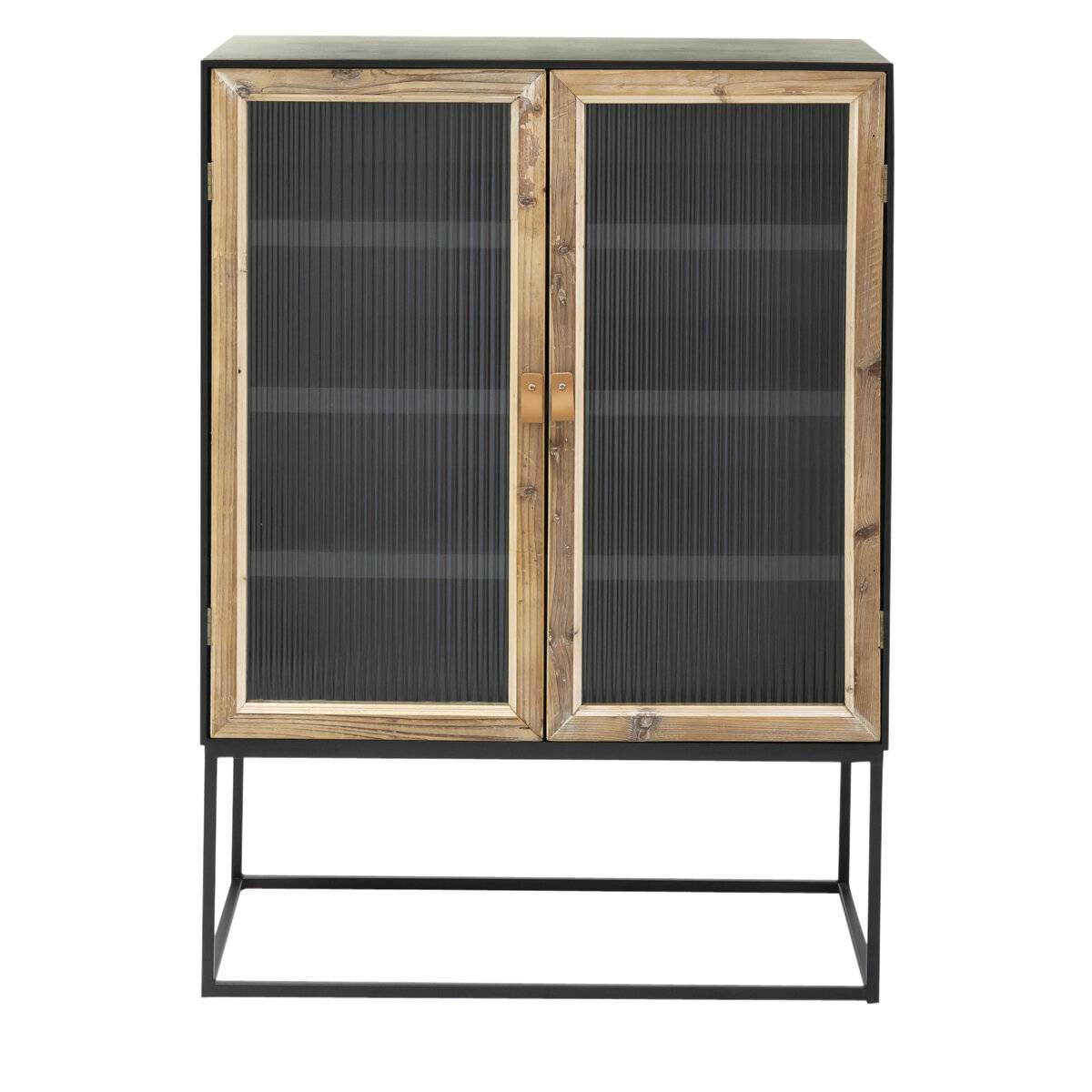 - Armoire en métal noir 80 cm