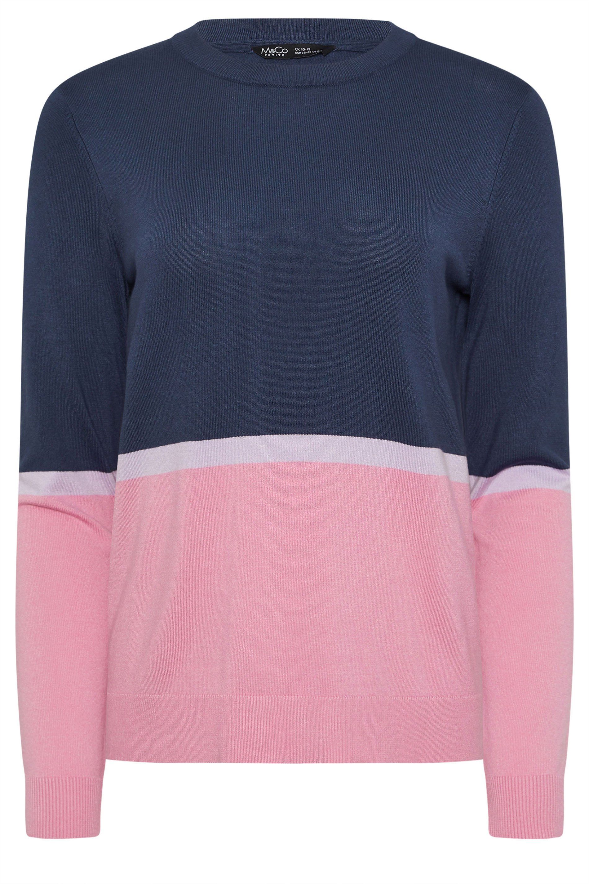 M&Co Colourblock Knitted Jumper
