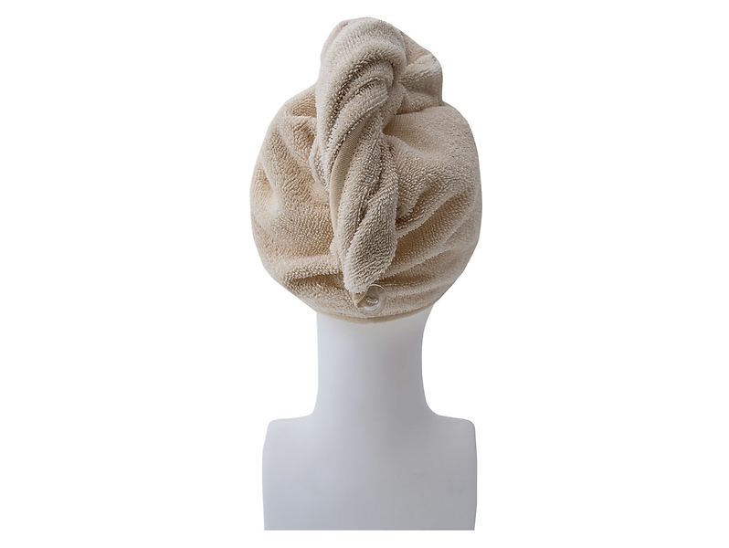 Turban na włosy Natural beżowy