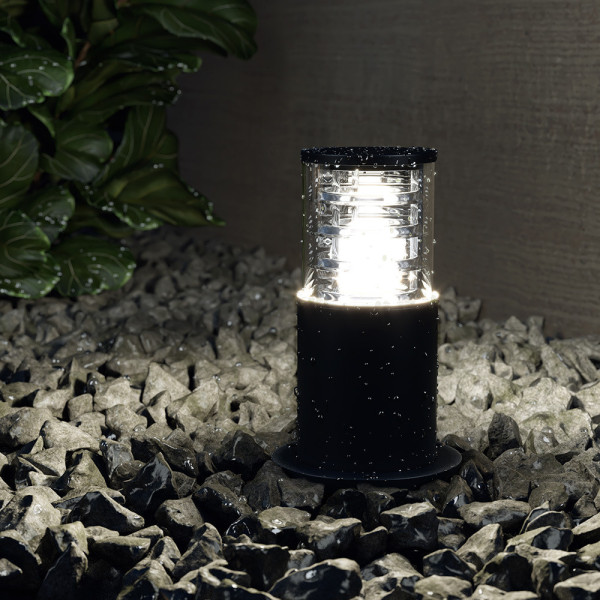 Lampa ogrodowa stojąca czarna BRONX wys:25 cm 1xE27x60W IP54 Maytoni