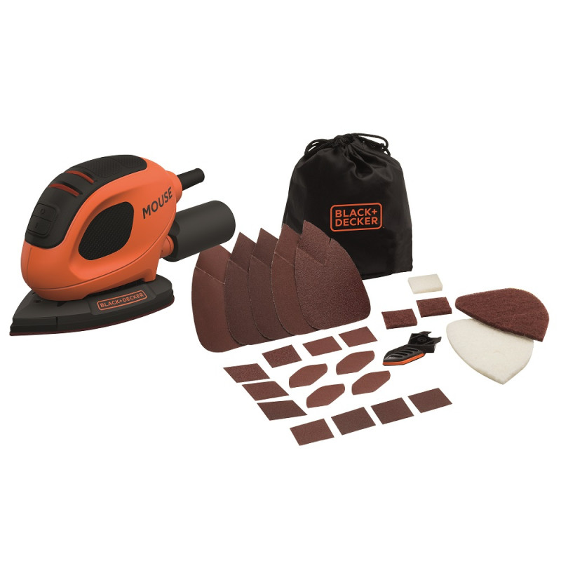 Ponceuse de détail électrique Mouse BEW230 55 W BLACK DECKER