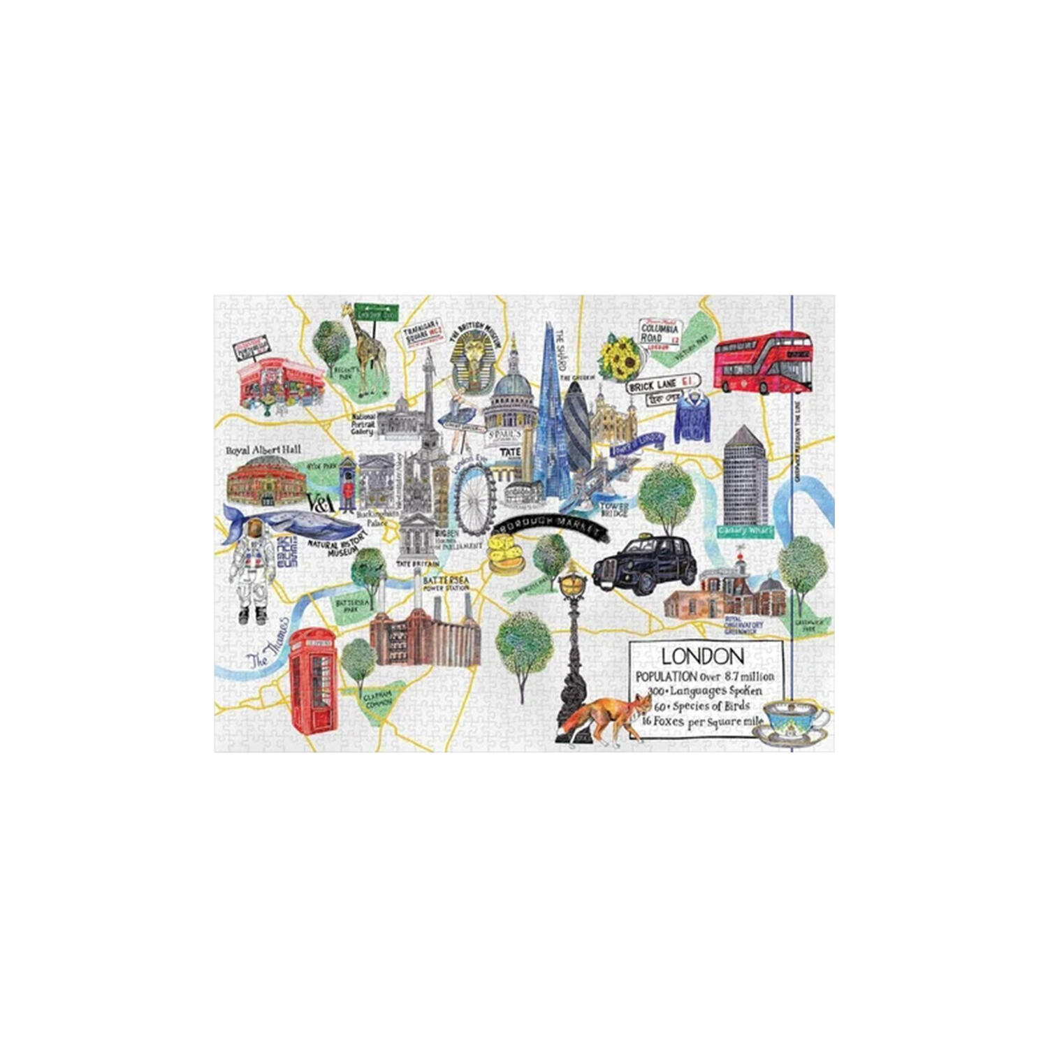 London Map puslespil