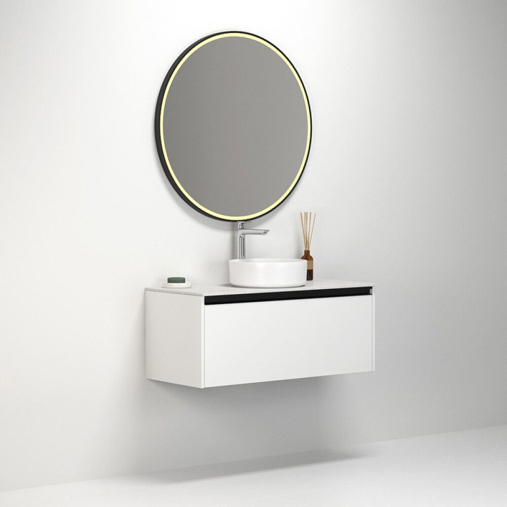 SPEIL SCANBAD AURA RUND Ø90CM SVART