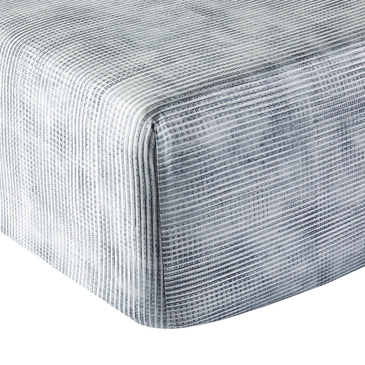 COLLECTION - Drap housse satin gris clair 90x200 cm