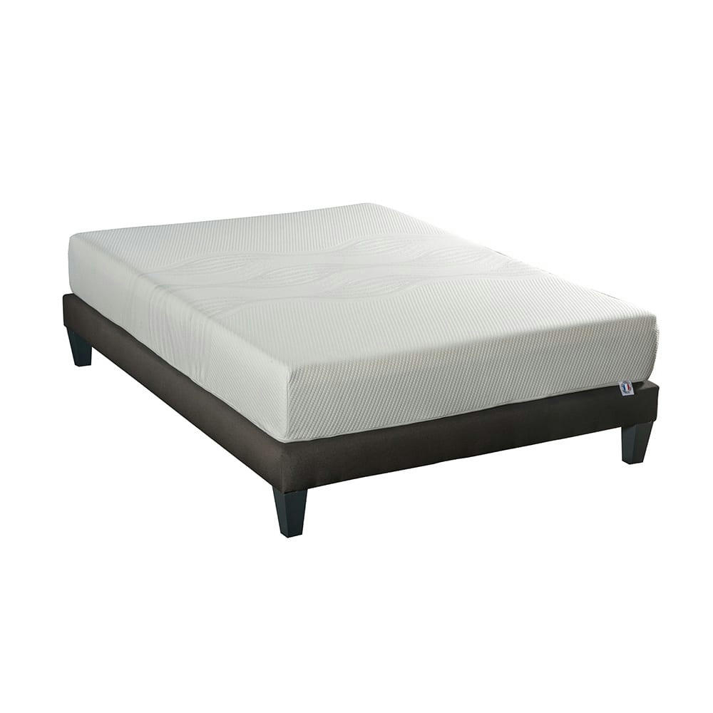 SENSITIVE - Ensemble  160x200  Matelas + Sommier Bois