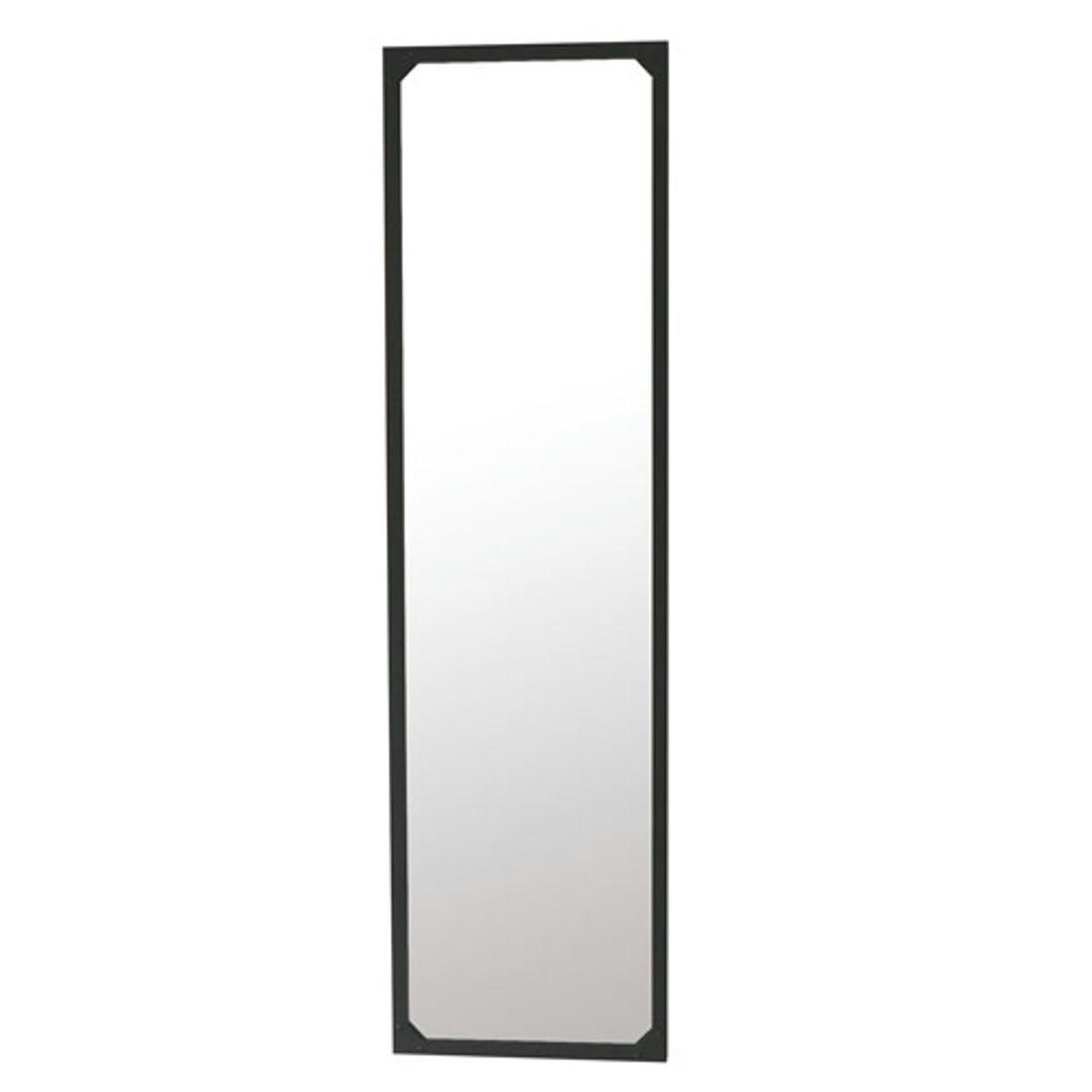 BRICKALNE - Miroir psyché rectangulaire en métal noir 46 x 165 cm