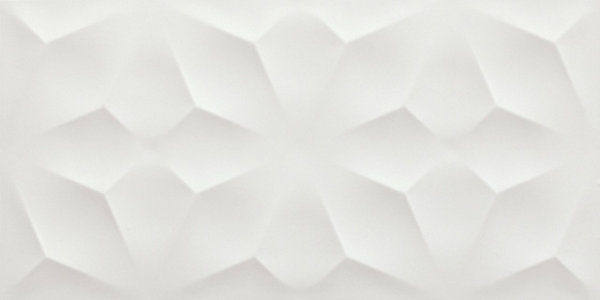 Carrelage 3D Blanc Gem 80x40x1 cm Mat Cavaro - Mur intérieur (vendu par carton de 1,28 m²) - RO'MA CARRELAGE