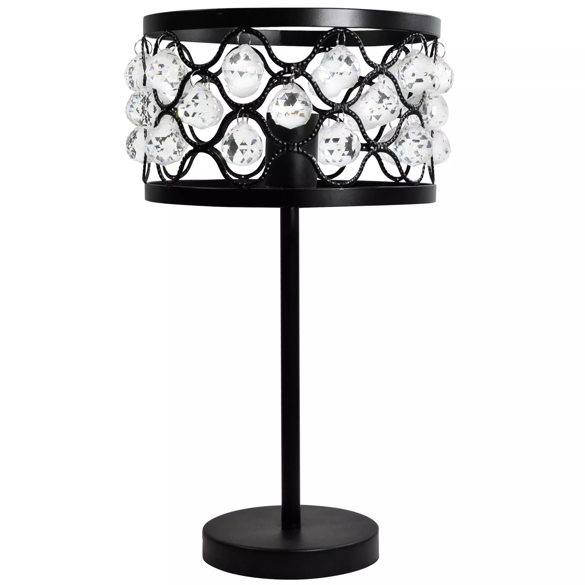 Lampa stołowaczarna VEJLE1xE27x20W wys:45cm Polux