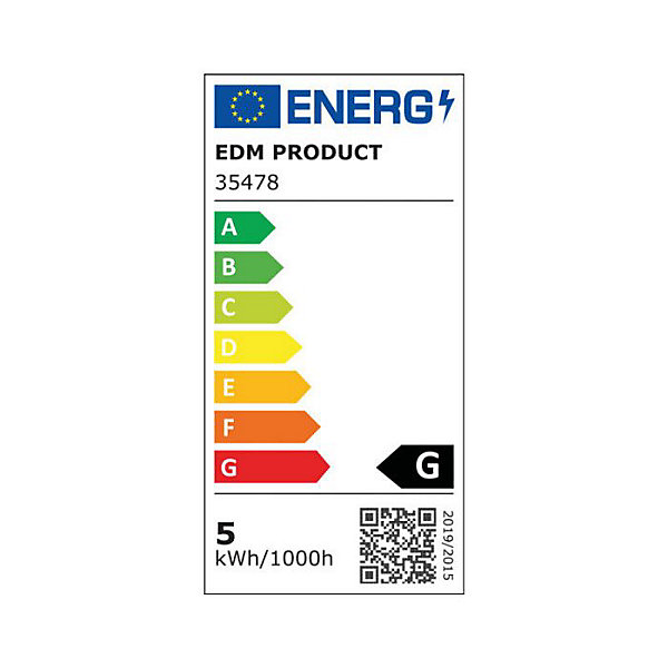 Ampoule à réflecteur à LED R50 SMD 5W 350 lumens E14 3200K lumière chaude EDM