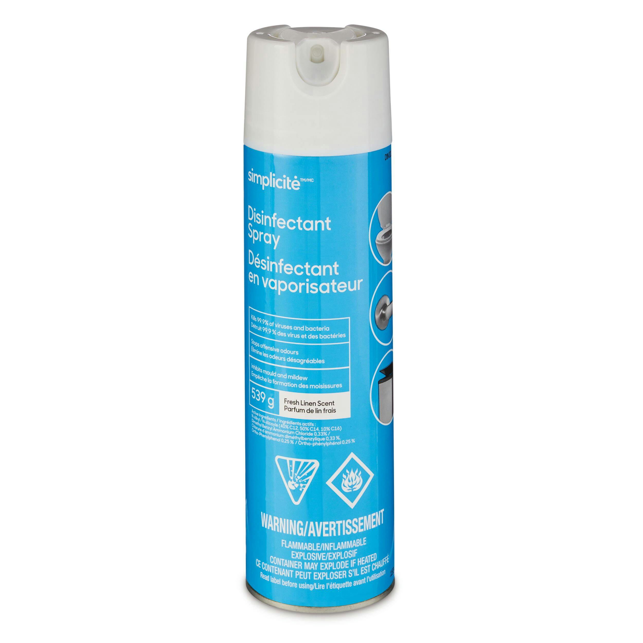 Simplicite Disinfectant Spray, 539-g, Scented