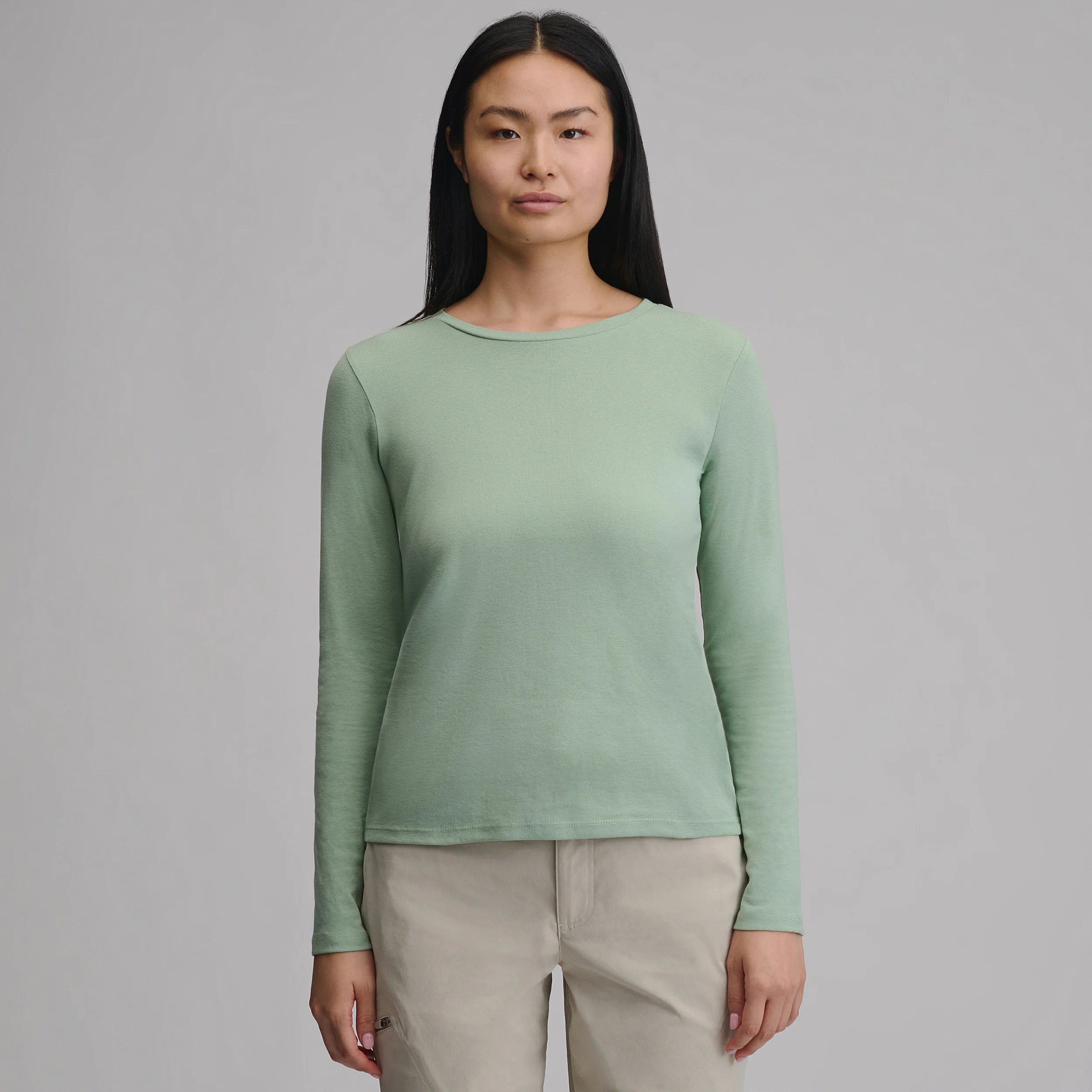 Women's Everyday Long-Sleeve Crewneck T-Shirt