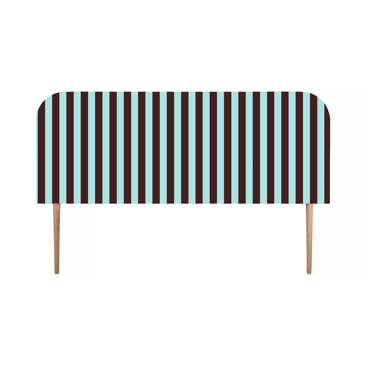 Gestoffeerd fluwelen hoofdbord met strepen 160x97cm